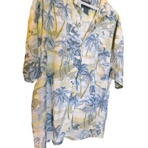 Pierre Cardin &amp; Local Motion Mens Hawaiian Print Shirts Size Large SET OF 2 Vtg - $11.87