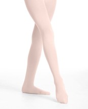 Danskin 85 Women&#39;s Size A (Small) Theatrical Pink Footed Tights w/ Back Seams - £5.63 GBP