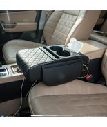 Multifunctional Car Armrest Pad: Memory Foam, Cup Holder &amp; Easy Installa... - $812.19 MXN