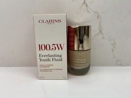 Clarins Everlasting Youth Fluid Foundation 100.5W NIB 1 oz - £18.48 GBP