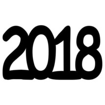 Year 2018 Cut-Out Mylar Shape FREE SHIPPING - $6.64+