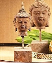One Chandara Buddha Head on Stand - Two Styles Available (Rounded Buddha) - $74.24