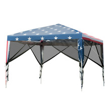 10 x 10 Feet Pop-up Canopy Tent Gazebo Canopy for Outdoor  - Color: Mult... - $2,738.03 MXN
