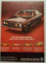 1974 Print Ad Austin Marina Cars British Leyland Motors Leonia,NJ - $12.99