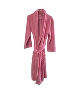 Pottary Barn Teen Pink Bathrobe Fluffy One Size Comfy Plush Pockets Embr... - $8.60