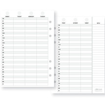Planner Essentials DoubleSided Inserts A5 72/Pkg  Weekly Vertical Appointment - £23.13 GBP