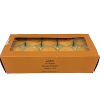 Pier 1 Imports Ember Rouge Ardent Tea Lights Candles 30 Ct Rare Scent Orange NOS - £19.65 GBP