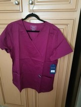 Cherokee Workwear Women&#39;s Wine Scrub Top, XL - $24.00