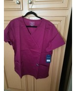 Cherokee Workwear Women&#39;s Wine Scrub Top, XL - $32.60 CAD