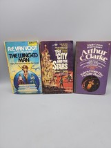 Vint Scifi Paperback Lot Archur C Clarke &amp; AE Van Vogt, The City &amp; the S... - $13.84