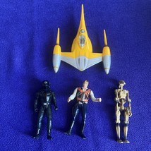 Lot of 4 Vintage Star Wars Figures 1996 1998 LFL Kenner - Druid, Action Fleet - £6.93 GBP