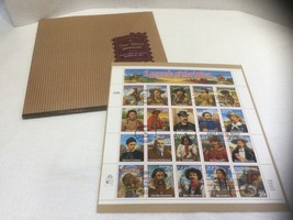1994 Canceled Postage Stamp Sheet In Portfolio #2869 Legends Of The West... - £10.28 GBP