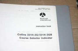 Rockwell Collins 331H-3G/3GB Course Selector indicator instruction book manual - £118.70 GBP