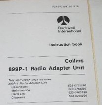 Rockwell Collins 899P Radio Adapter unit Instruction manual - £118.70 GBP