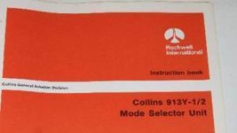 Rockwell Collins 913y-1/2 Mode Selector unit Instruction manual - £118.70 GBP