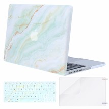 MOSISO Case Only Compatible Older Version MacBook Pro Retina White Green Marble - £8.61 GBP