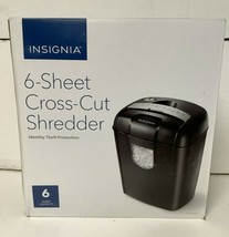 New Insignia NS-PS06CC Black 6-Sheet Crosscut Compact Shredder Office - £33.88 GBP