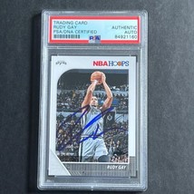 2019-20 NBA Hoops #173 Rudy Gay Signed AUTO PSA Slabbed Spurs - £47.01 GBP