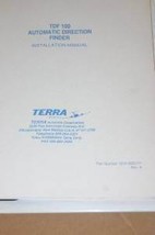 Terra TDF-100 ADF operation/installation manual TDF100 - £118.70 GBP