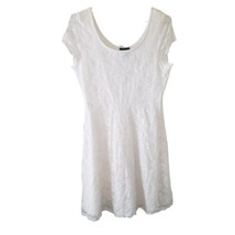 Wet Seal Creamy White Short Sleeve Casual Lace Dress - $14.50