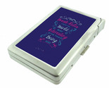 Break Rules Em1 100&#39;s Size Cigarette Case with Built in Lighter Metal Wa... - £17.37 GBP