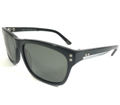 Bobby Jones Sunglasses Curtis Black Polished Silver Square with Polarized Lenses - £37.06 GBP