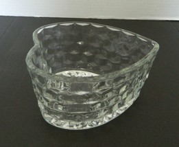 Fostoria Homco American Pattern Heart Shaped Crystal Dish Made in USA No Lid - £13.43 GBP