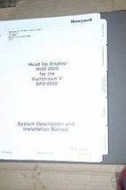 honeywell HUD-2020 Head up display gulfstream SPZ-8500 Install manual - £116.78 GBP
