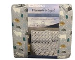 Flannel From Portugal Winter Forest Flannel Sheet Set 4 Piece King 100% ... - £55.12 GBP