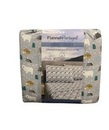 Flannel From Portugal Winter Forest Flannel Sheet Set 4 Piece King 100% Cotton - £55.94 GBP