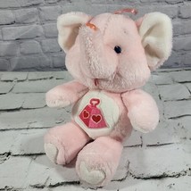 Care Bear Cousins Lotsa Heart Pink Elephant Plush 13&quot; Vintage Kenner - $19.79