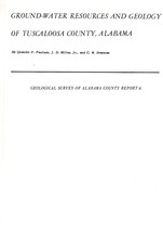 Ground-Water Resources and Geology of Tuscaloosa County, Alabama - £11.98 GBP