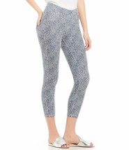 HUE U19773 Essential Denim Capri Leggings DITSY FLORAL Blue / White ( XS ) - £51.87 GBP