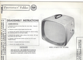 1958 Rca Victor 17PT8071U Portable Tv Television Service Manual Photofact Vtg - $9.89