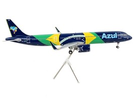 Airbus A321neo Commercial Aircraft &quot;Azul Linhas Aereas&quot; Dark Blue Brazil Flag Li - £92.63 GBP