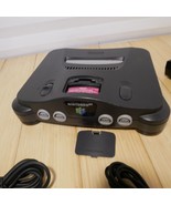 Nintendo N64 Console NUS-001 Charcoal Gray, 2 Controllers, Power &amp; AV Cable - £73.54 GBP
