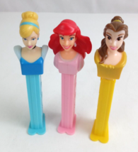 Lot of 3 Disney Princess Pez Dispensers Cinderella, Ariel, &amp; Belle (B) - $8.53