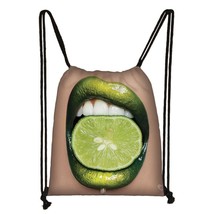 Avocado Lemon Backpack Women Softback Rucksack Ladies Storage Drawstring Bag for - £13.69 GBP