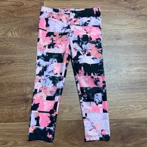 Nike Dri-Fit Girls Pink Purple Floral Abstract Yoga Pants Leggings Size 4T - £18.60 GBP