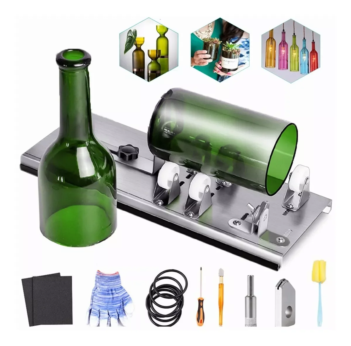 Gl Bottle Cutter Upgrade Bottle Gl Cutter Kit for Bottles Wine Gl Cut Bottles of - £90.26 GBP