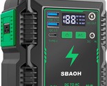 Sbaoh Portable Power Station, Camping Solar Generators 110V/80W Ac Outle... - $77.99