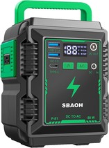 Sbaoh Portable Power Station, Camping Solar Generators 110V/80W Ac Outlet, Led - £61.33 GBP