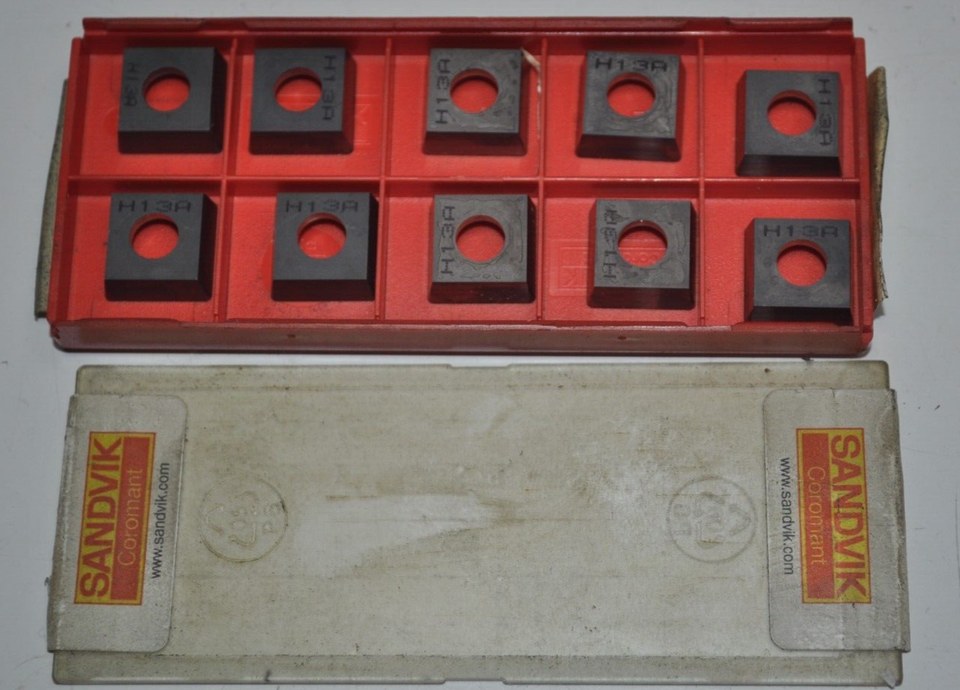 Lot of 10 NEW Sandvik Carbide Inserts SPEW 12 04 08 SPEW 432 H13A - $34.64