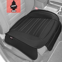 For VW MotorTrend Black Faux Leather Car Seat Cover Cushion and Air Freshener - £17.17 GBP