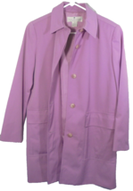 Vintage The Works Saks Fifth Avenue Women&#39;s Purple Button Down Jacket Coat - $18.69
