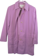 Vintage The Works Saks Fifth Avenue Women&#39;s Purple Button Down Jacket Coat - £14.59 GBP