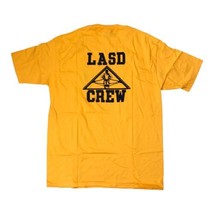 Vintage LASD Crew Men&#39;s T-Shirt Single Stitch Orange Yellow Rowing XL Ma... - £21.91 GBP