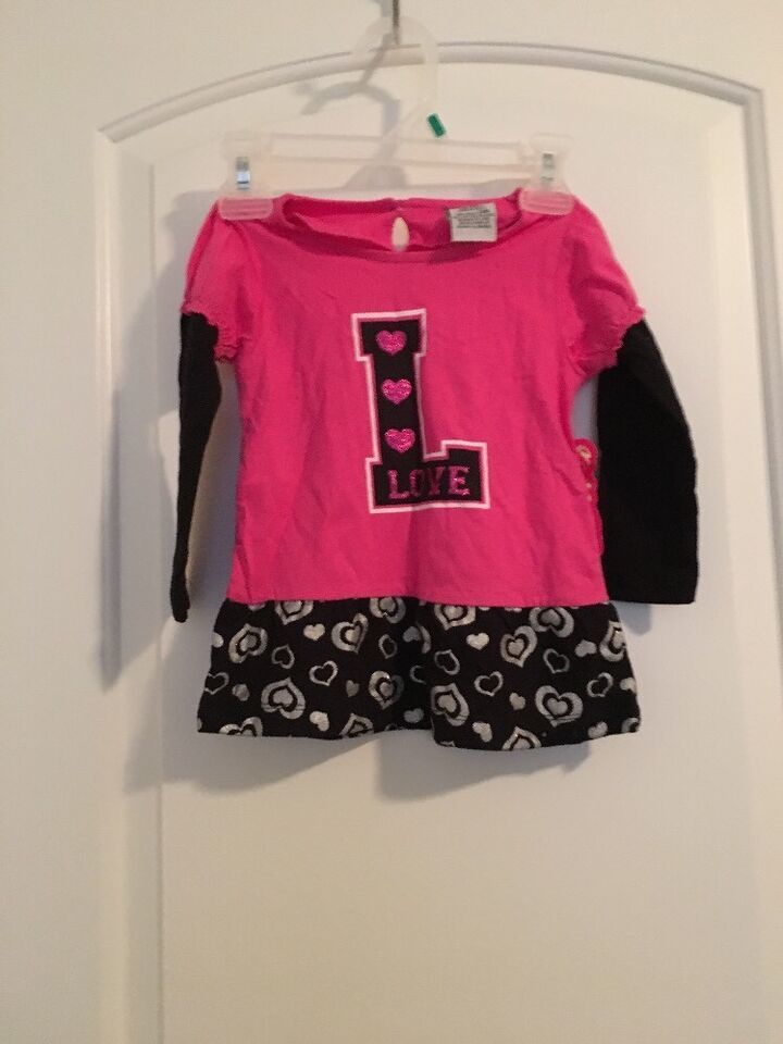 Primary image for 1 Pc Diva Toddler Girls Sweatshirt Attached Shirt Size 24 Months