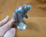 (Y-MAN-401) Gray white Manatee figurine stone gemstone SOAPSTONE PERU se... - $26.17