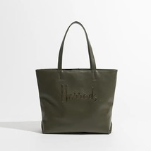 Retro Leather Women Tote Handbags Summer Large Capacity Top Handle Beach Shopper - £144.87 GBP